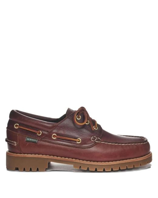Sebago Loafer mit Schnürdetail in Brown für Herren
