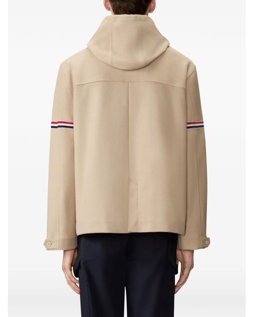 Thom Browne Natural Double Face Tech Twill Oversized Parka With Armbands for men