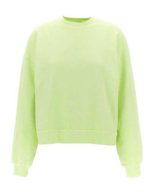 Carhartt Green Logo-Embroidered Sweatshirt