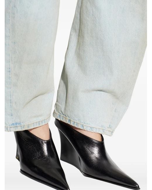 Mules A Punta di IRO in Black