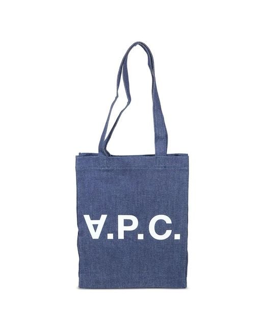 A.P.C. Blue Laure Tote Bag