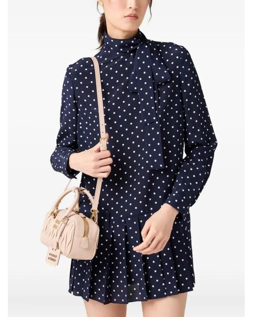 Mini Sac Arcadie À Design Matelassé Miu Miu en coloris Pink