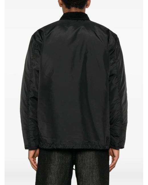 Alpha Industries Black Ecw 1978 Corduroy-Collar Impermeable Jacket for men