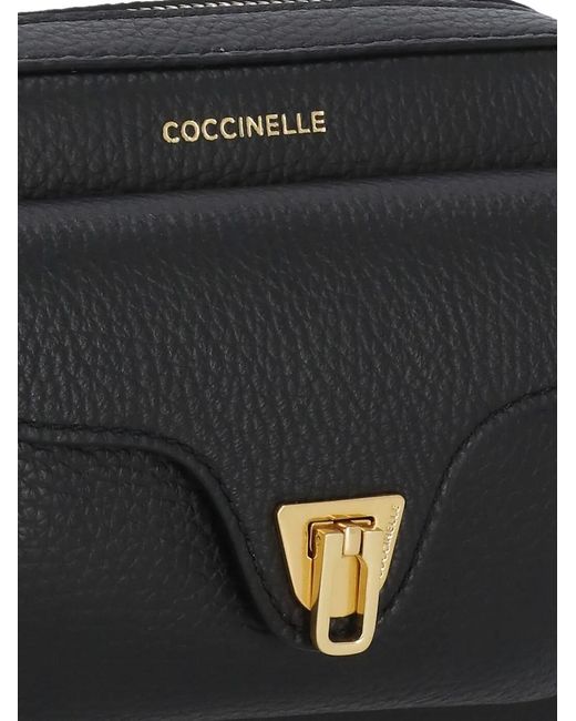 Coccinelle Black Large Beat Shoulder Bag