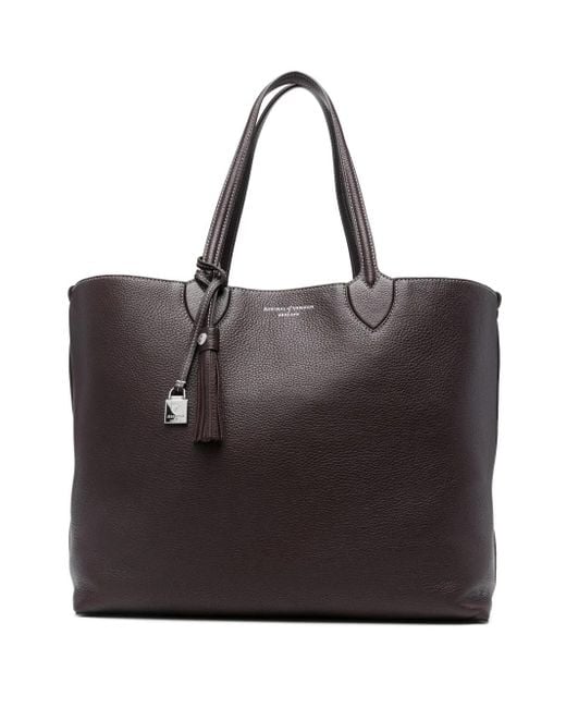 Aspinal Black Hudson Tote Tote Bag