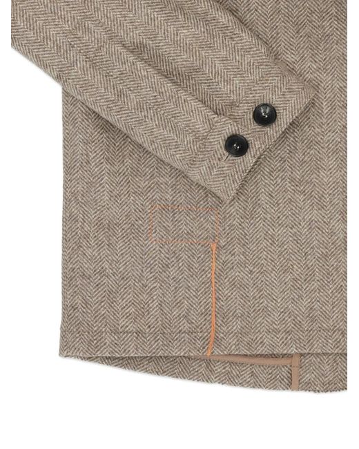 Fortela Natural Scotland Herringbone Wool Jacket for men