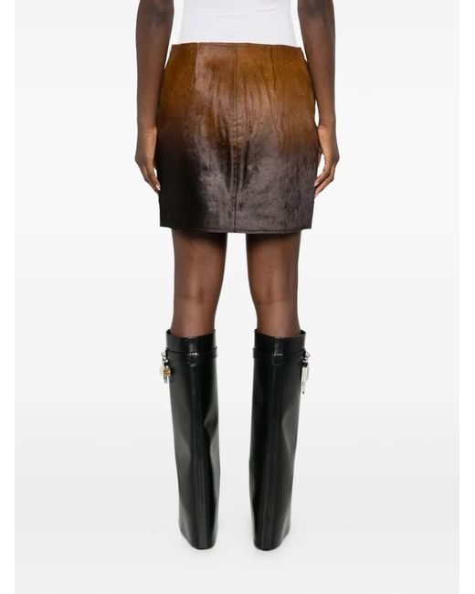 Samsøe & Samsøe Brown Gradient-Effect Skirt