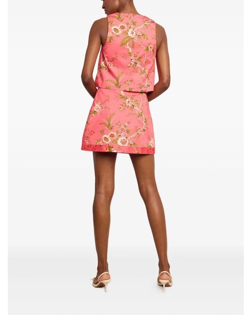 Cara Cara Pink Floral-Print Skirt