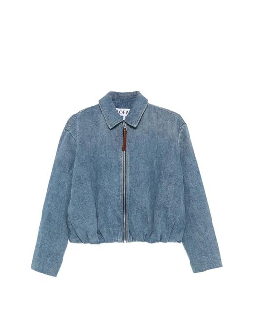 Veste En Jean À Design Drapé Loewe en coloris Blue