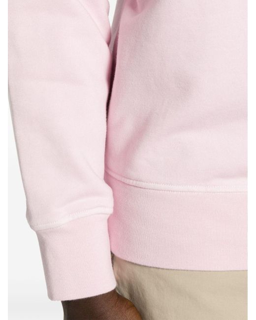 Stone Island Pink Compass-badge Cotton Sweatshirt for men