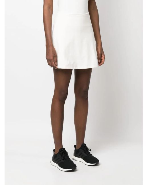 GIRLFRIEND COLLECTIVE White Float High-Waisted Skort