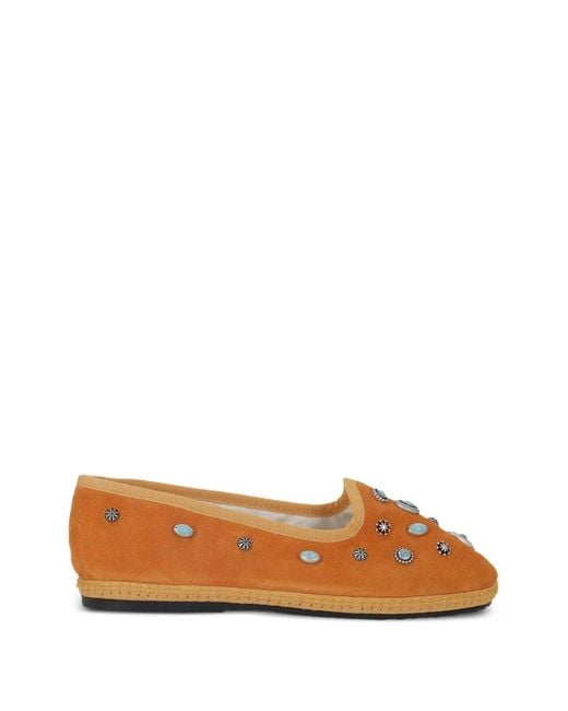 Fortela Brown Friulan Suede Slippers