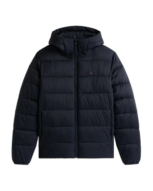 Tommy Hilfiger Blue Hooded Padded Jacket for men