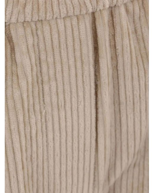 Brunello Cucinelli Natural Corduroy Trousers