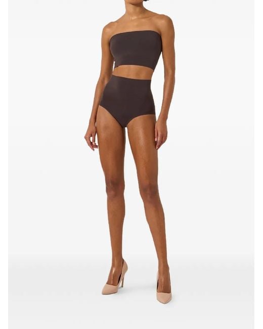 Wolford Brown Seamless High-Waisted Briefs