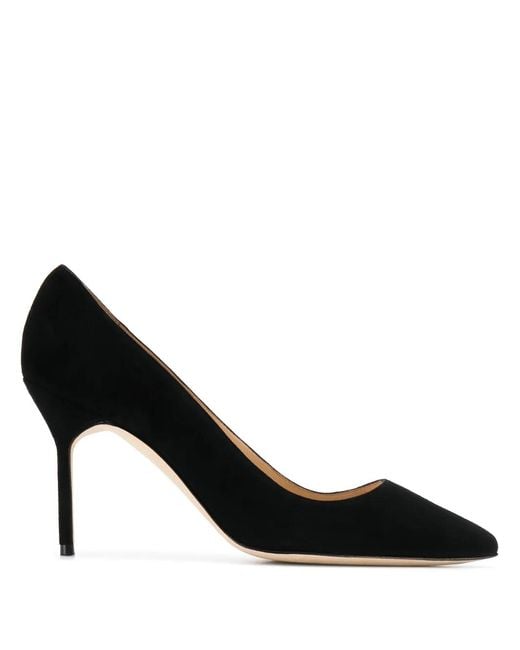 Manolo Blahnik Black Bb 90Mm Pointed Pumps
