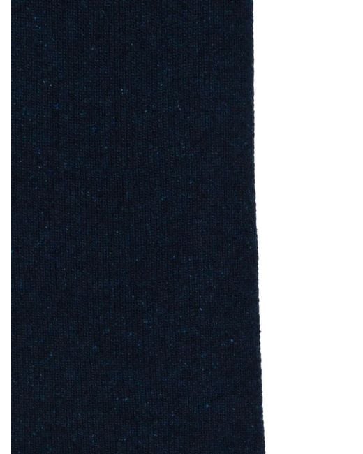 Marc O' Polo Blue Logo-Patch Scarf for men