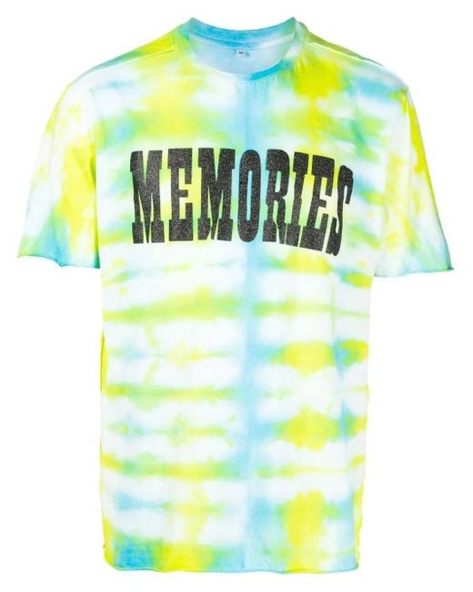 Stain Shade Green X Hiroshi Fujiwara Tie-Dye Print T-Shirt for men