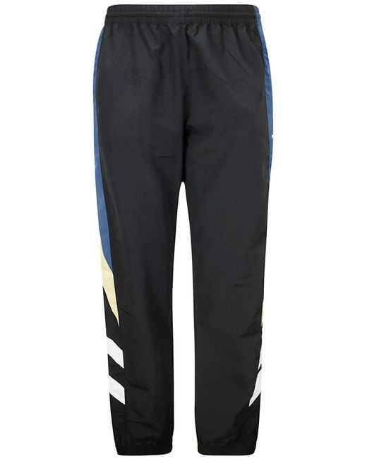 Martine Rose Blue Panelled Track Pants for men
