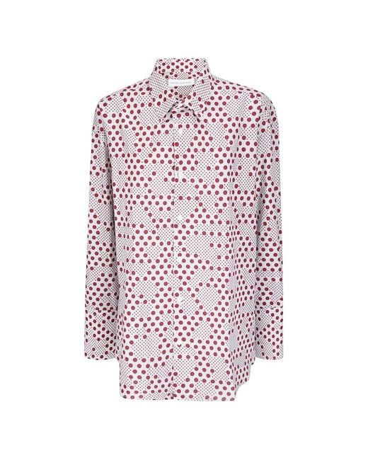 Niccolò Pasqualetti White Polka-Dot Long-Sleeve Shirt