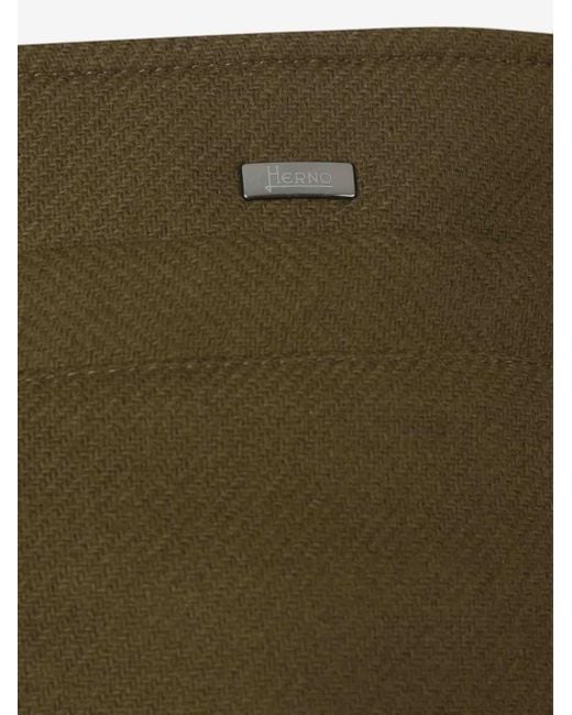 Herno Natural Kapuzenmantel mit Kordelzug