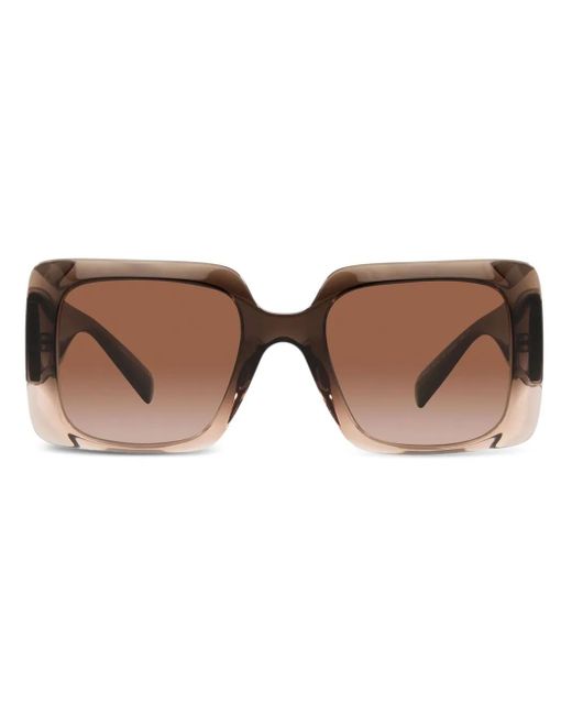 Versace Brown Medusa Head-Motif Sunglasses