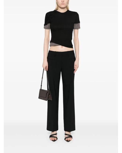 Christopher Esber Black Double Fly Trousers