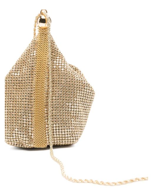 Cult Gaia Natural Rue Crystal-Embellished Clutch Bag