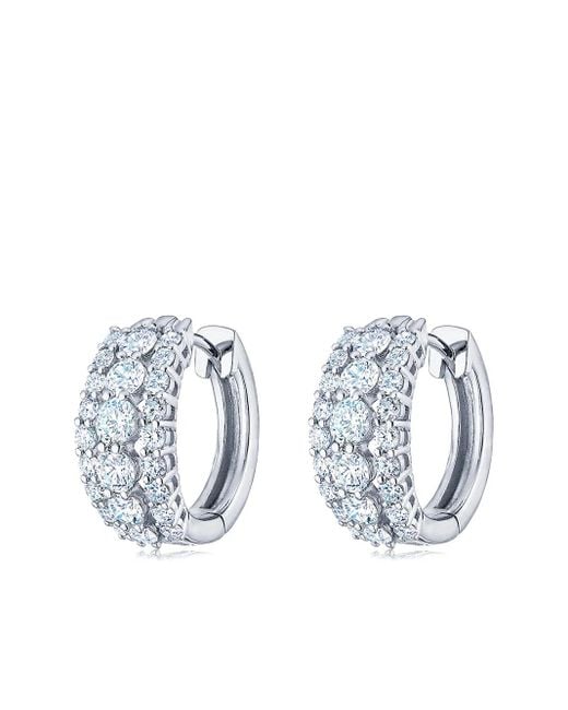 Kwiat White 18Kt Lyric Diamond Huggie Earrings