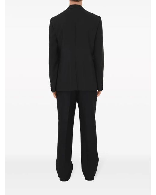 Burberry Black Single-Breasted Wool Blazer for men