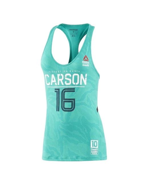 Reebok Blue Printed Tank Top