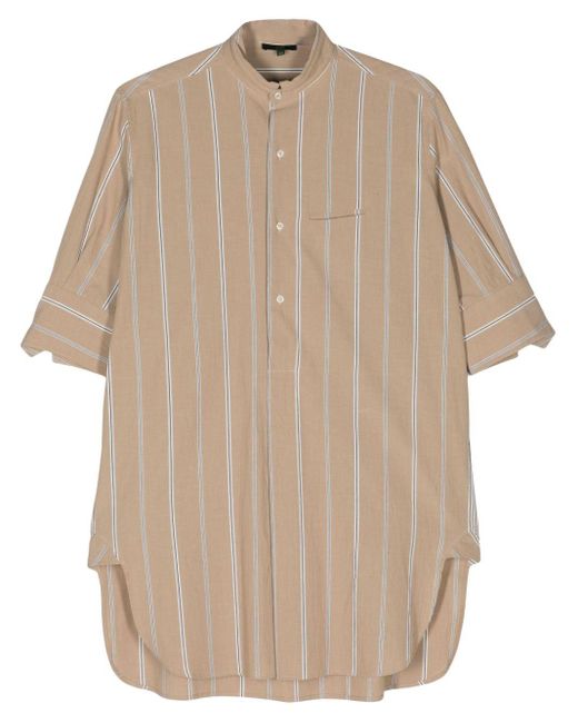 Jejia Natural Ines Striped Cotton Shirt