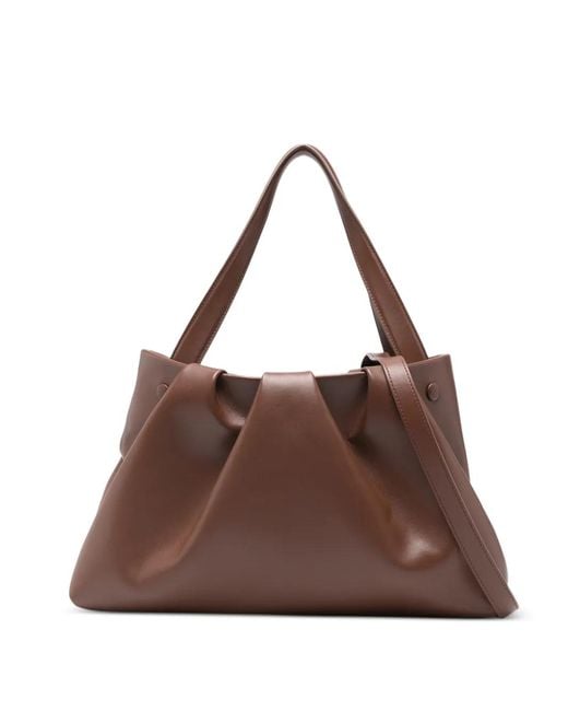 THEMOIRÈ Brown Sac Porté Épaule À Fronces