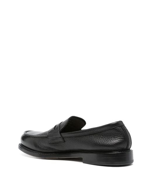 Premiata Black Penny Slot Flat Shoes for men