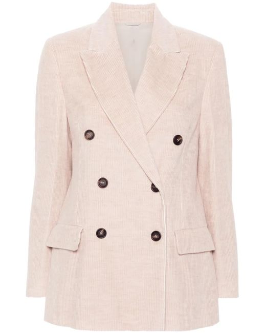 Brunello Cucinelli Natural Corduroy Blazer