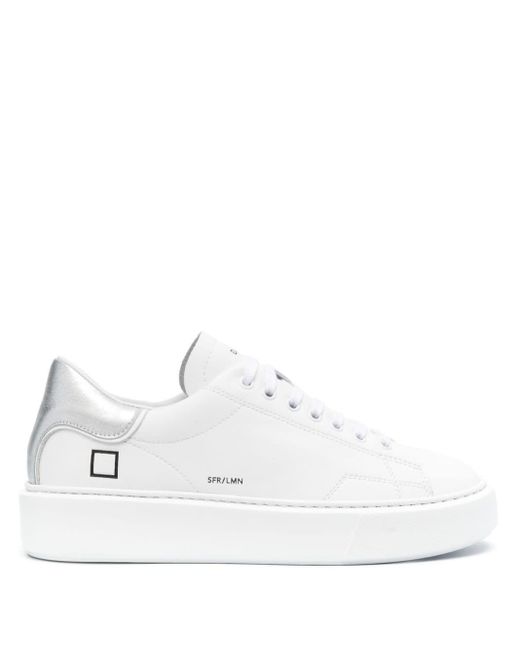Date White Sfera Leather Sneakers
