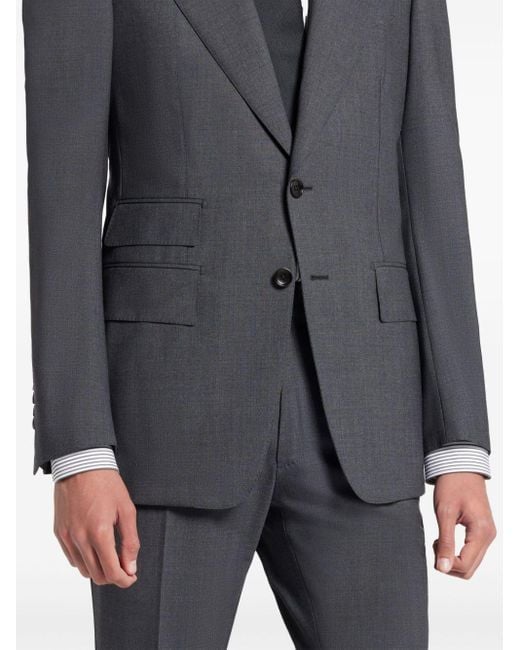 Tom Ford Einreihiger Anzug mit geradem Bein in Gray für Herren