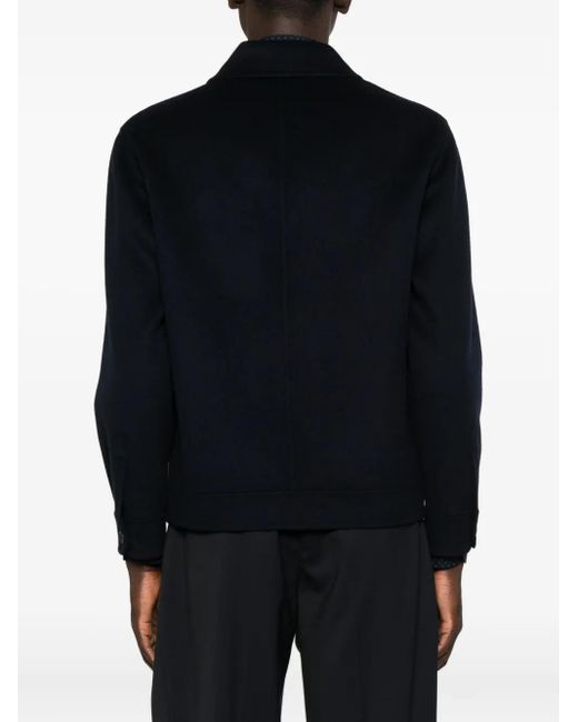 Arma Black Jur Button-Fastening Jacket for men