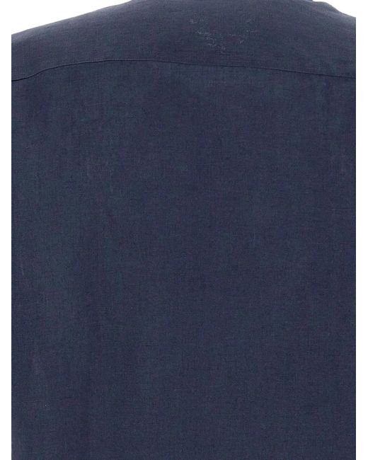 Colmar Blue Button-Down Short-Sleeve Shirt for men