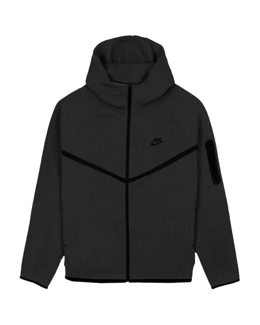 Nike Black Tech Hooded Jacket for men