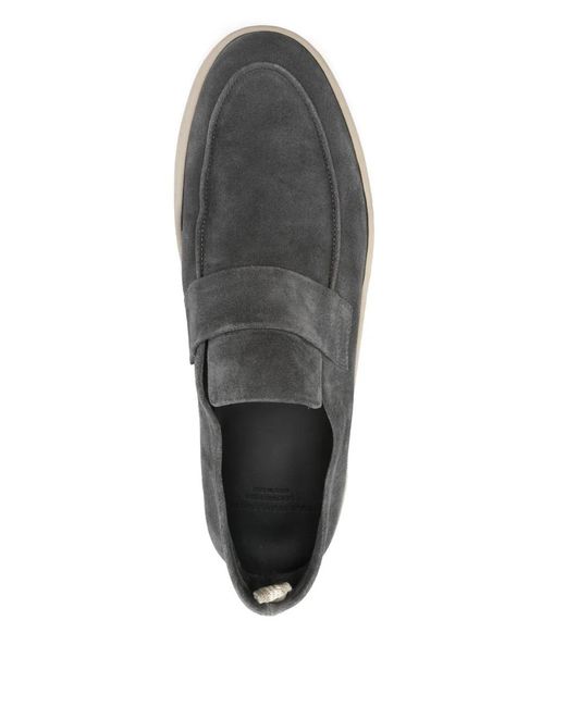 Officine Creative Gray Suede Loafers for men