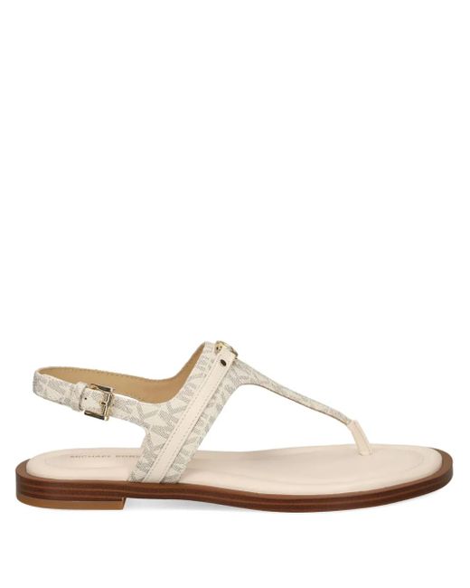 MICHAEL Michael Kors White Mandy Sandals