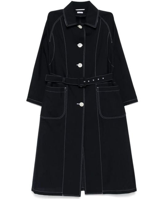 Thom Browne Black Patch Pocket Car Coat