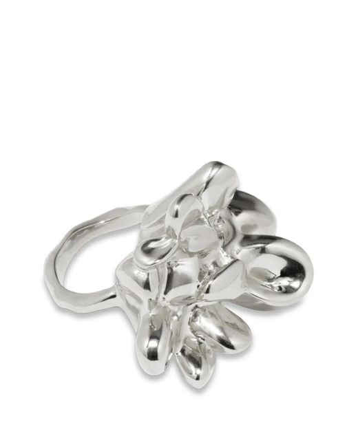 Completedworks White Sculptural Statement Ring