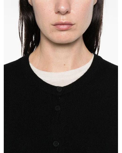 The Row Black Maui Buttoned Cardigan