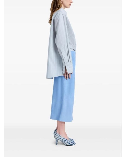 Proenza Schouler Blue Nadia Midi Skirt