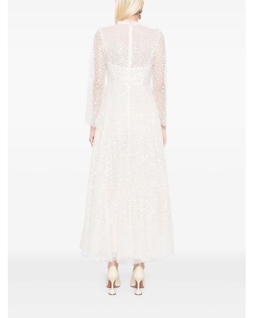 Needle & Thread Avondjurk Met Stippen in het White