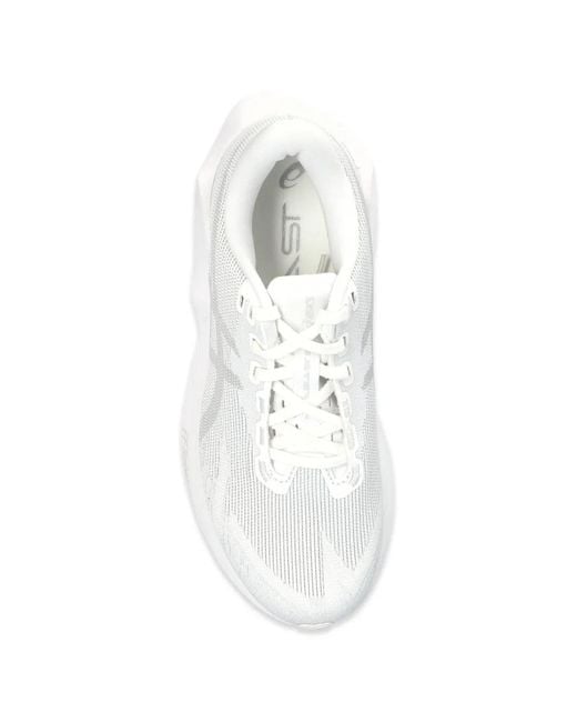Asics White 'Novablast 6' Sports Shoes