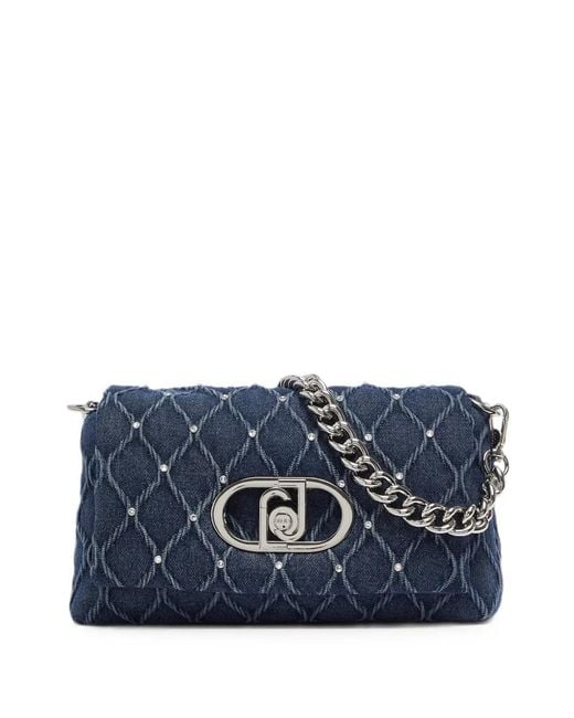Liu Jo Blue Medium Lapuffy Denim Bag