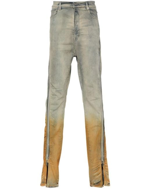 Rick Owens Gray Bolan Banana Slim-Cut Jeans for men